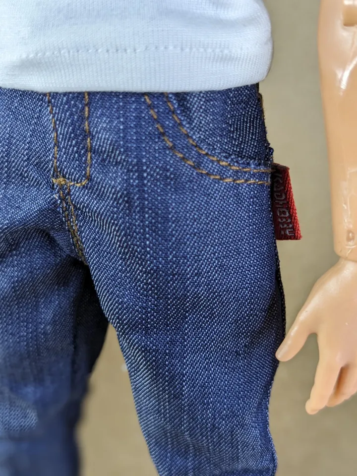 Classics blue jeans for 1/6 scale fashion male doll (Regular body)