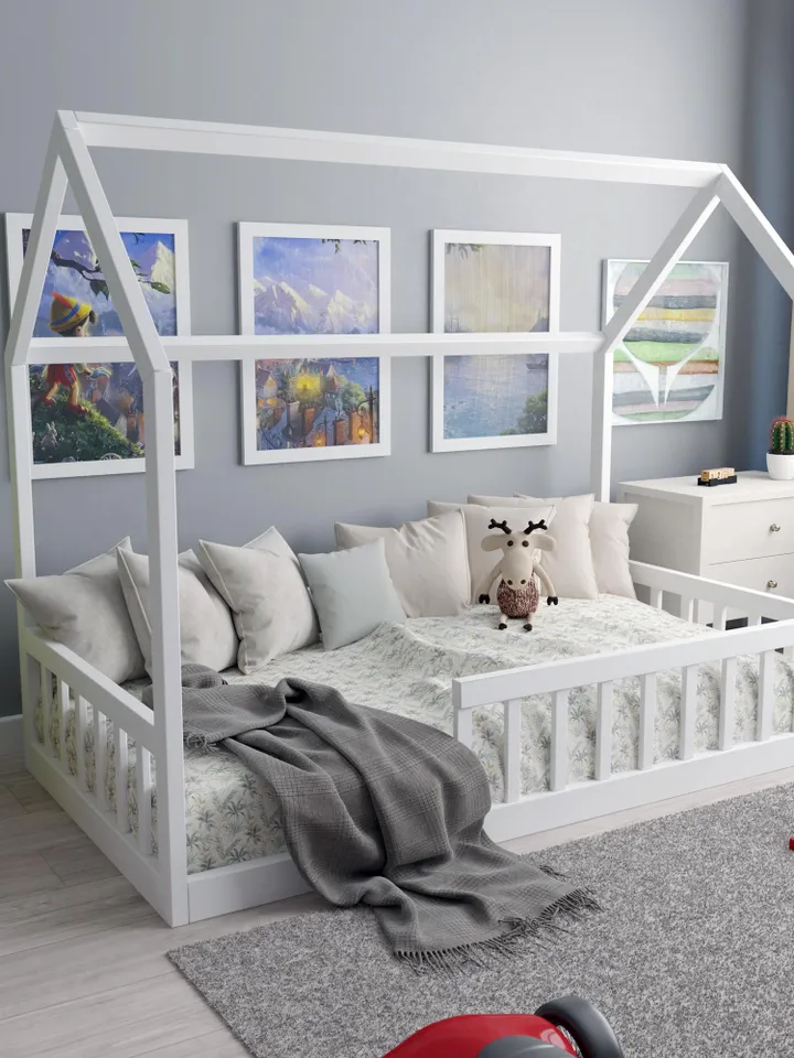 House Bed Plans, Twin Size, DIY, PDF