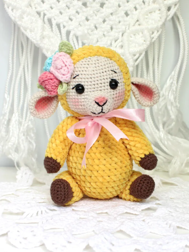 Sheep crochet pattern PDF in English Amigurumi toy crochet tutorial