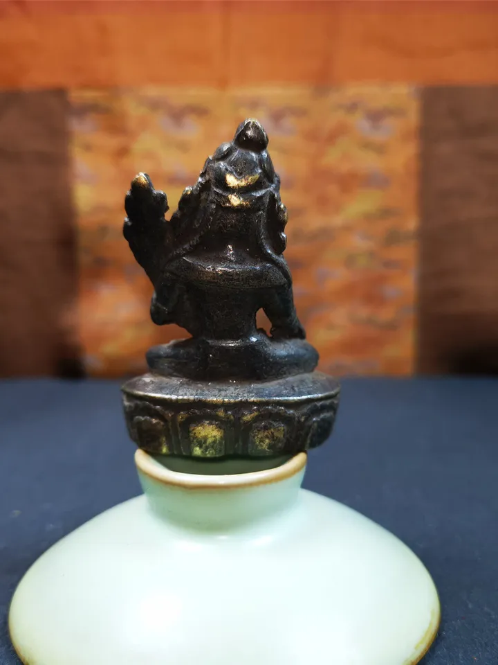Gandhanra AcientTibetan Buddhist Statue,Terma,Green Tara,60 Years Old