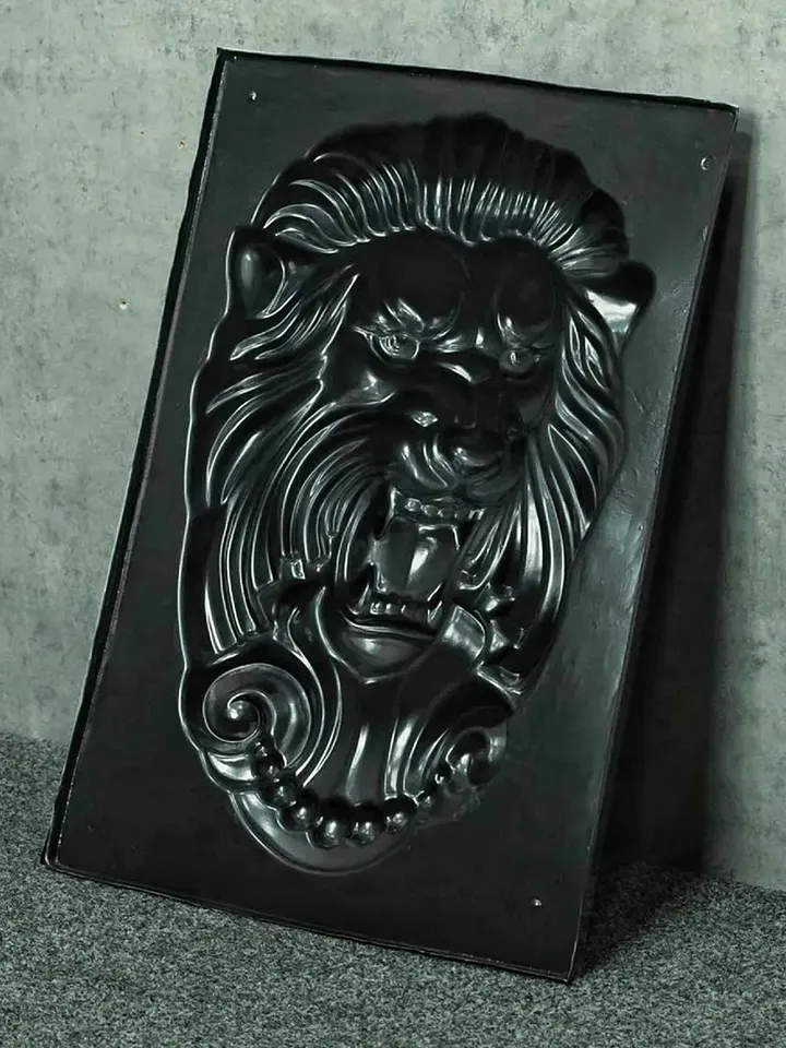 Plastic Mold for concrete and gypsum "Lion" DIY large Mold size
