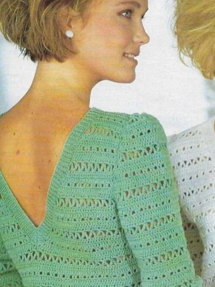 Crochet sweaters v-neck, women sweater, summer sweater crochet pattern PDF
