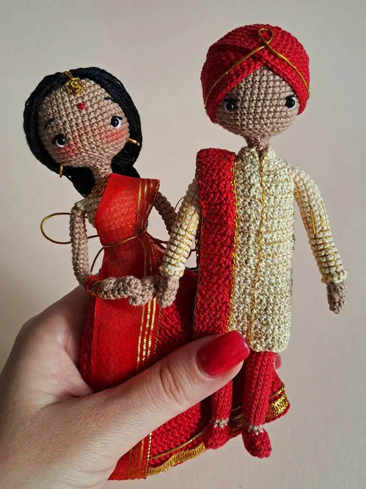 2 Pattern Indian dolls, crochet indian dolls