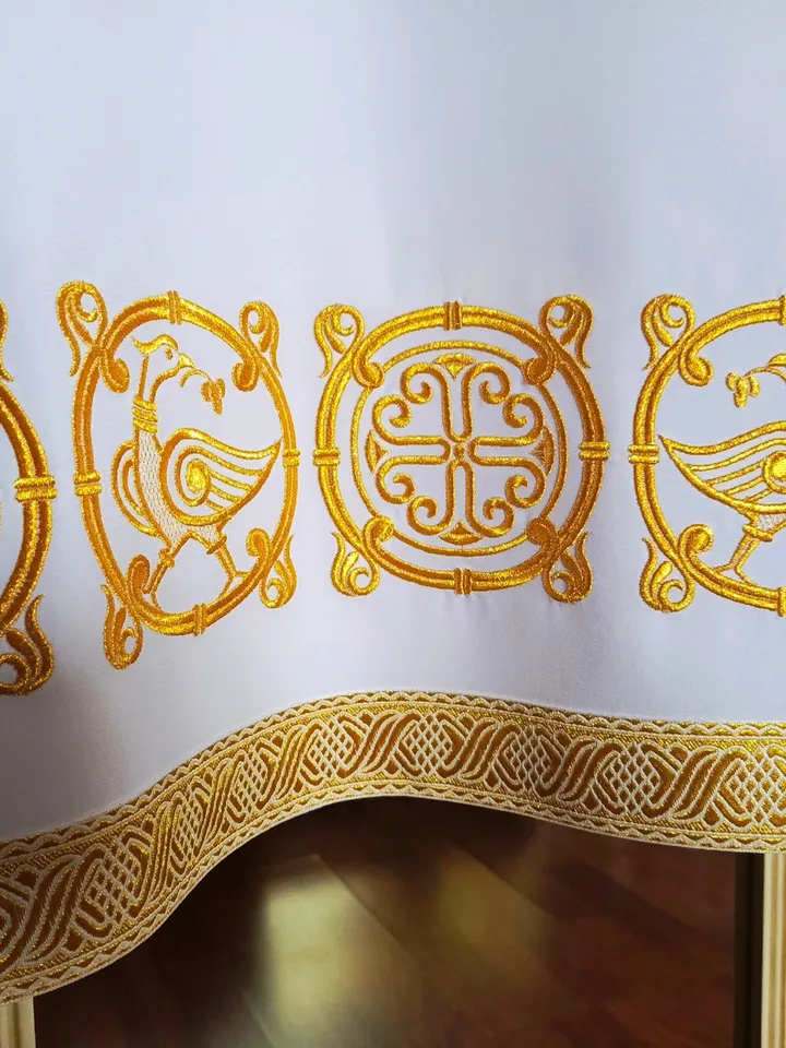 An "altar" set of designs for machine embroidery.