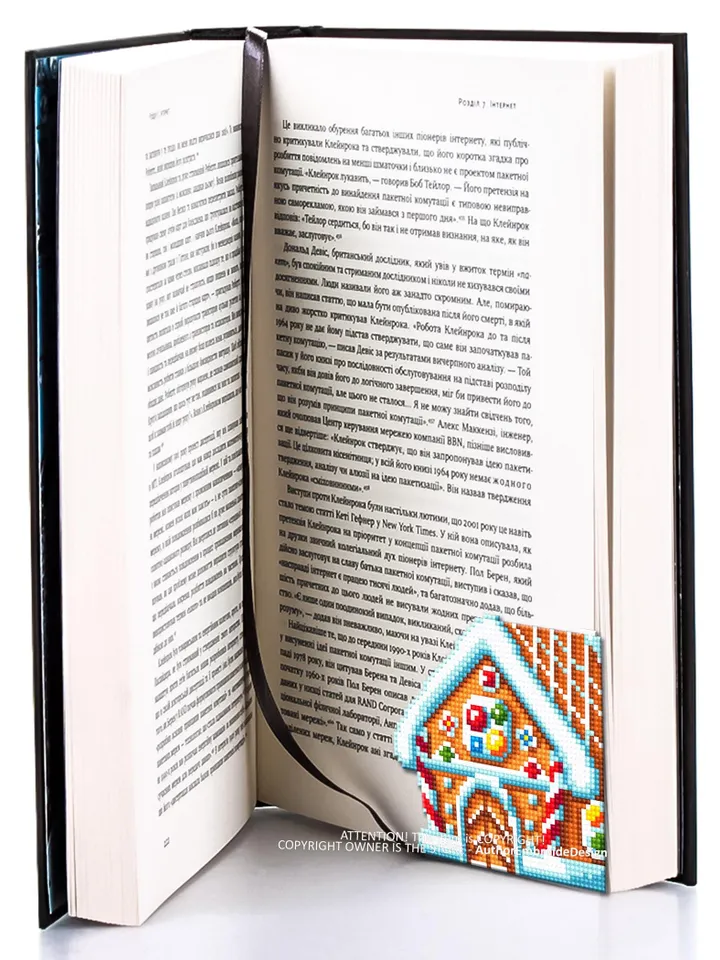 Gingerbread corner bookmark cross stitch pattern PDF download Gingerbread house cross stitch chart, Christmas bookmark pattern digital #B390