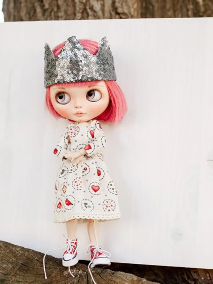 Sequin Crown for Blythe Doll