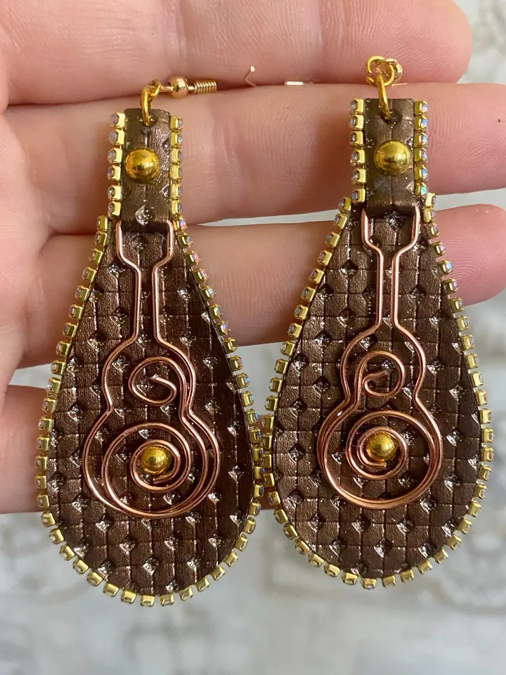 Designer handmade earrings. Handmade jewelry.