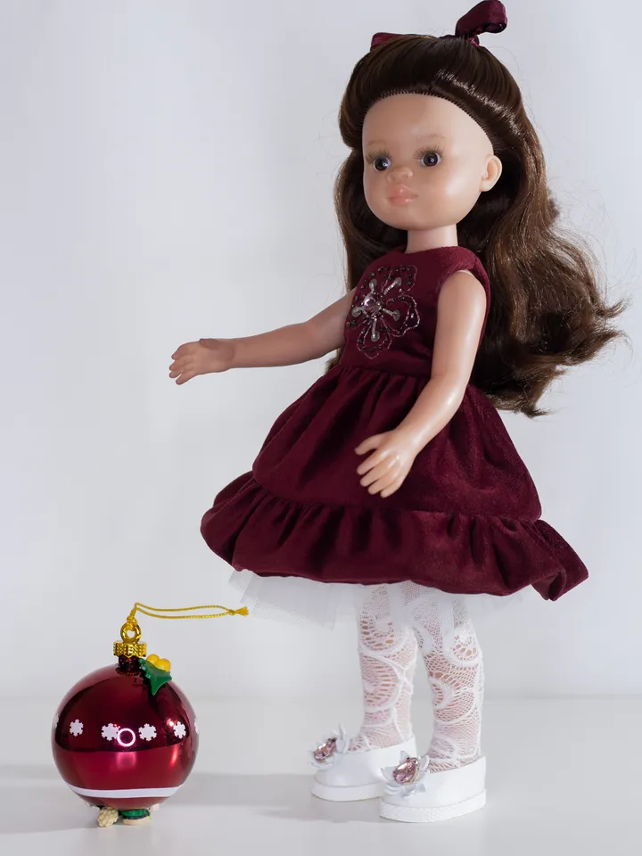 Paola Reina clothes set, Dress for 13 inch doll, Paola Reina shoes, Doll clothes, Clothes for dolls 32 cm, Doll clothing