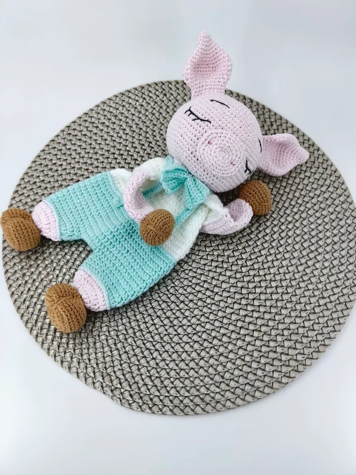 Pig Baby Lovey Crochet Pattern