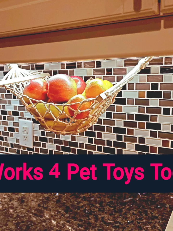 Dog Toy Holder for Cat Toy Storage Cute Boho Hanging Net for Dog Toy Decluttering Ideas for Pet Accessories Dog Owner Gift for Cat Owner