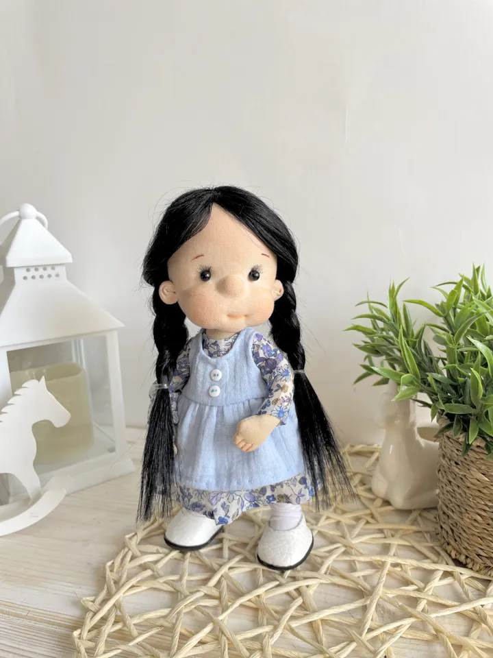 Handmade Textile Doll Art Doll Waldorf Doll Inspiration Birthday Gift for Girl