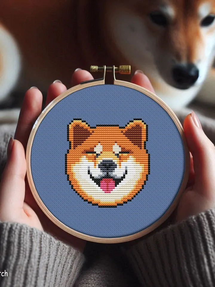 Shiba Inu mini cross stitch pattern US$ 3,00 Buy online with