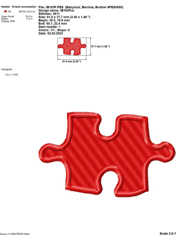Machine Embroidery Design Heart of Puzzles Custom Apparel fashion Embroidery design digital embroidery pattern machine design heart