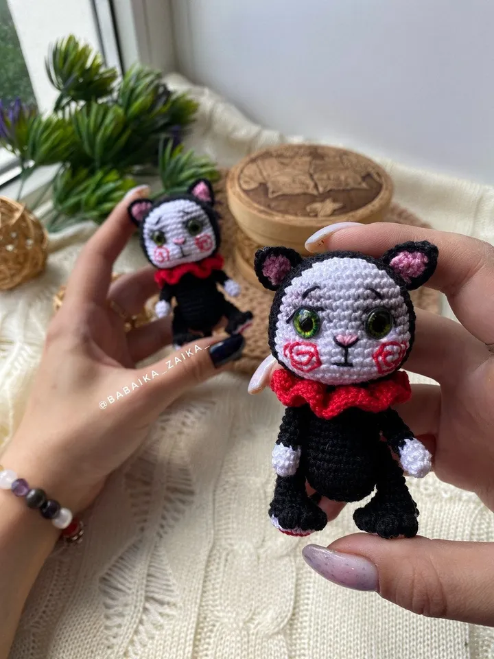 PDF Crochet Billy, Creepy Horror doll, Amigurumi cat, Voodoo Accessory, Halloween Crochet Pattern, Monster Doll Crochet Pattern