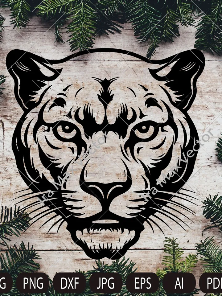 Panther Face svg / Panther Head svg / Panther svg / Panther Mascot svg / Panther Head / Panther Printable / Panther logo/ INSTANT DOWNLOAD