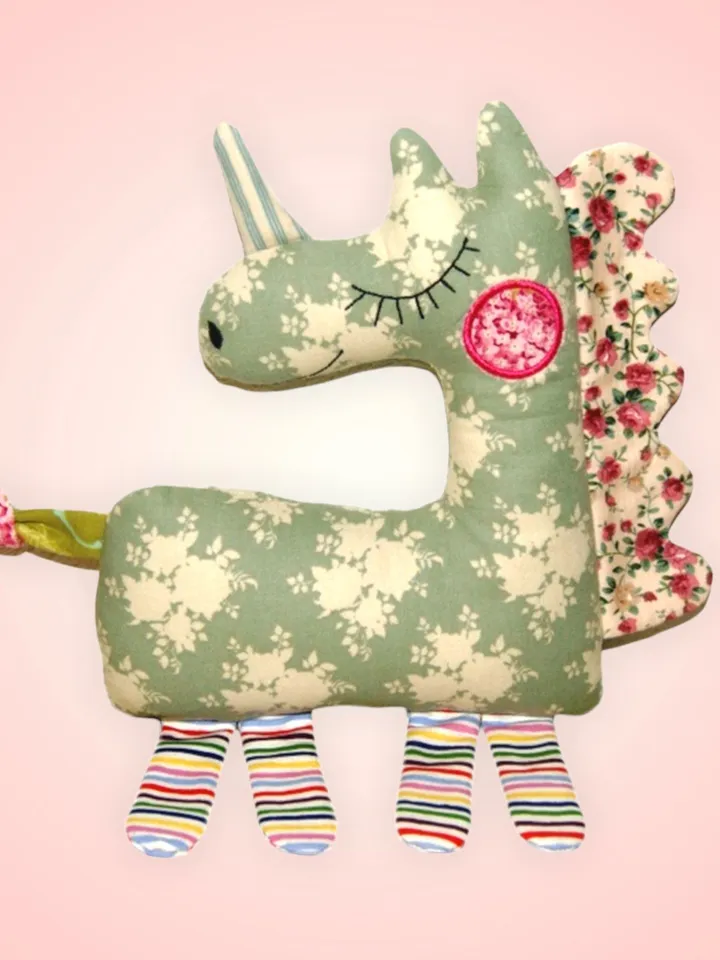 Unicorn Baby Comforter Toy Machine Embroidery Designs in the hoop project digital embroidery pattern Machine embroidery pattern for babies