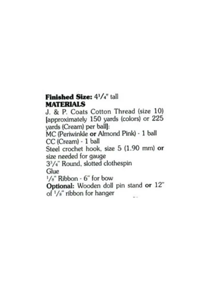 Angels Divine Vintage Crochet Pattern PDF 272