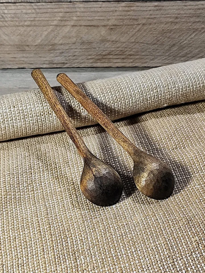 Handmade small wooden spoon, 9th anniversary willow wood, Dessert willow spoon, Measuring spoon, Wooden gift tea lovers
