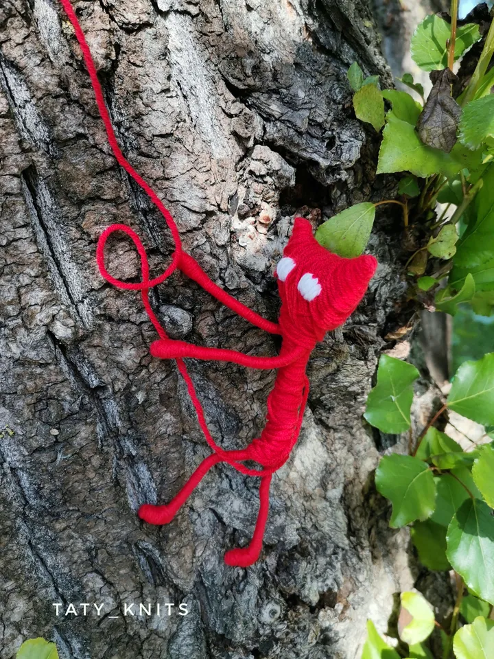 Red Yarny Hero Unravel 5.9 inch figurine of yarn