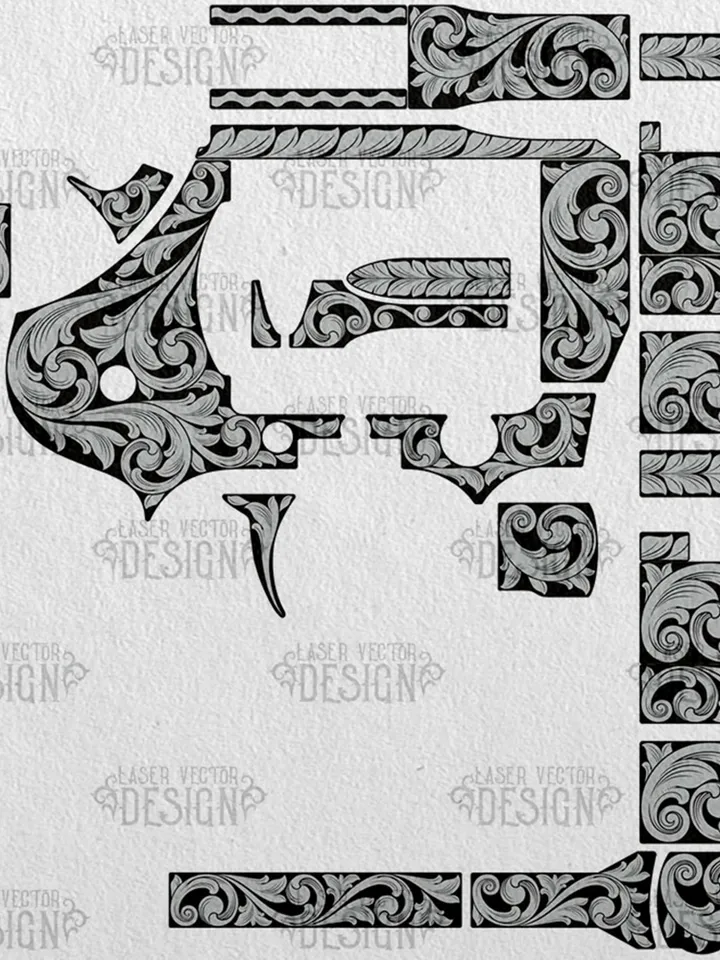 VECTOR DESIGN Colt King Cobra 22 LR 4,25, 6 in Scrollwork