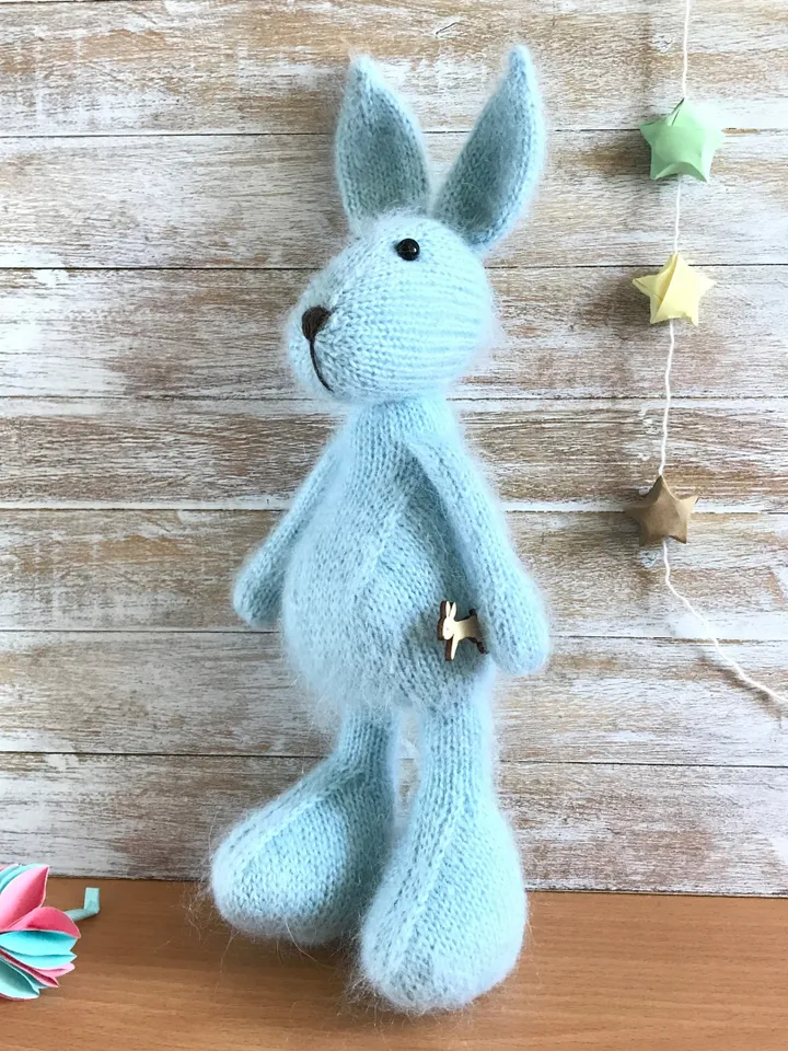 Bunny knitted toy