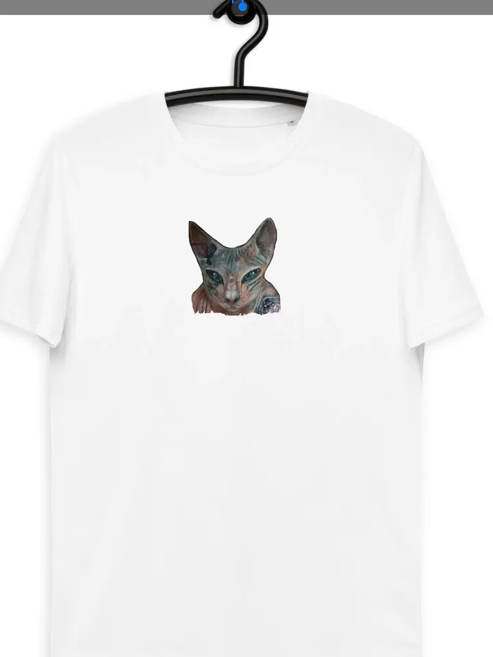 Your cat Unisex organic cotton t-shirt made with my original design,cat lovers gifts
