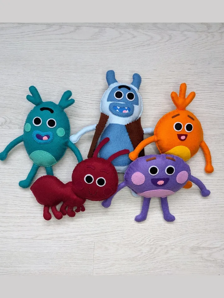 The Three Bumble Nums Gruff | Cartoon For Kids | Yeti toy felt