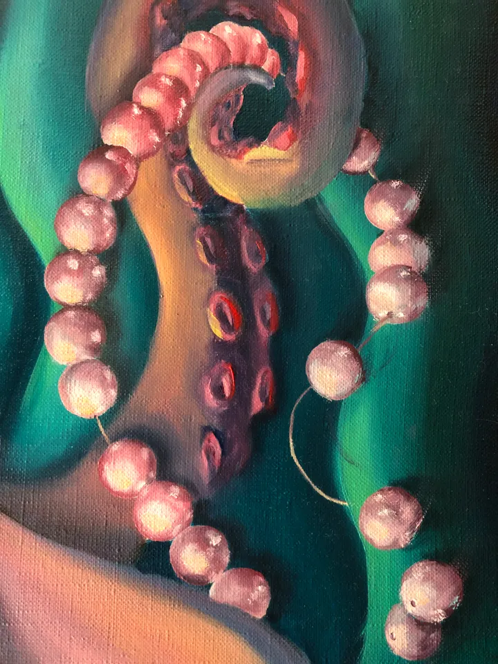 Octopus Painting Surrealism Original Art