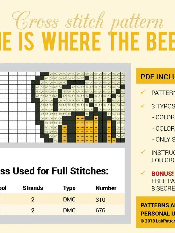 Cross stitch pattern Home is where Beer is Cross stitch pattern Quote Beer Humor PDF Format Instant Download Home decor Modern