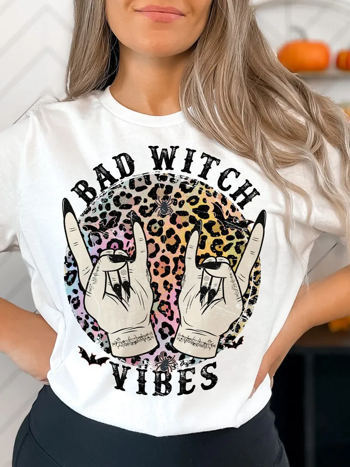 Bad Witch Vibes Png, Halloween Witch, Witch Hand, Halloween Sublimation, Halloween Png, witchy png, spooky png, Sublimation Designs Download