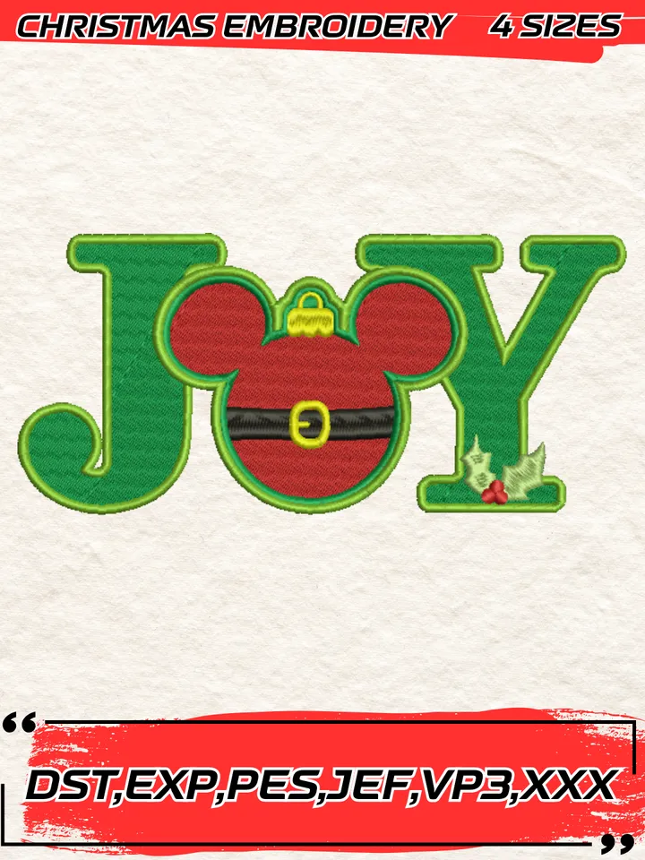 Buddy Elf Joy Christmas Embroidery Design,Christmas Embroidery Design,4 Sizes, Digital Download