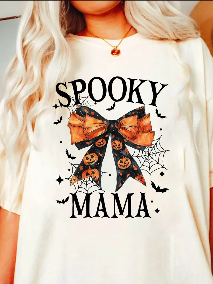 Spooky Mama Png, Coquette Halloween Png, Spooky Season Png, Retro Halloween Png, Spooky vibes Png, Fall Png, Halloween Shirt Coquette png