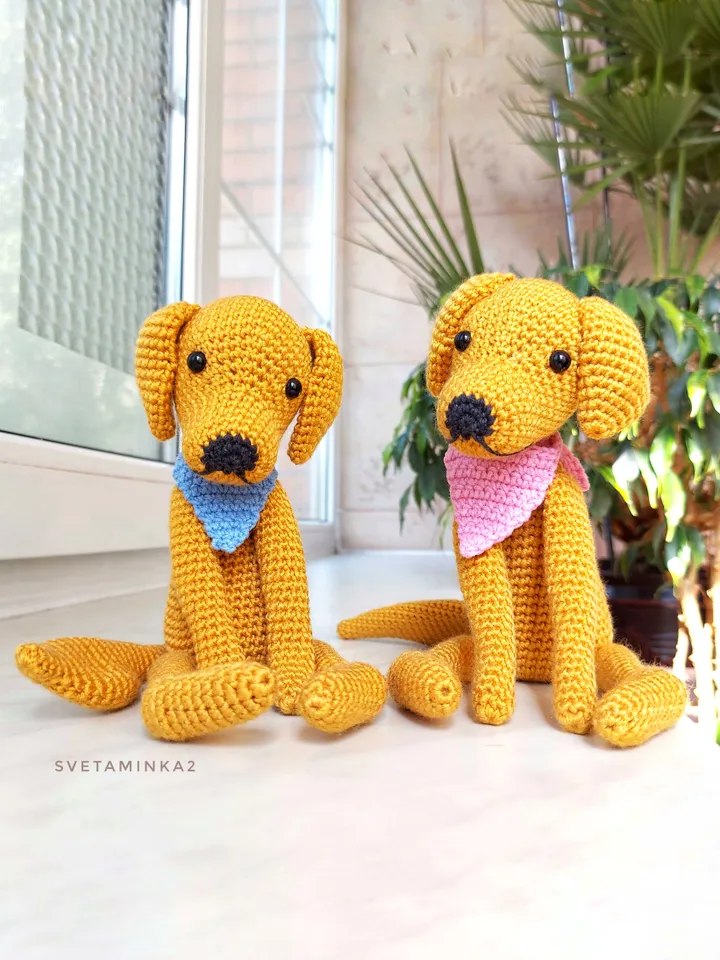Crochet Golden Retriever Pattern. Amigurumi Dog. Digital Download. PDF.