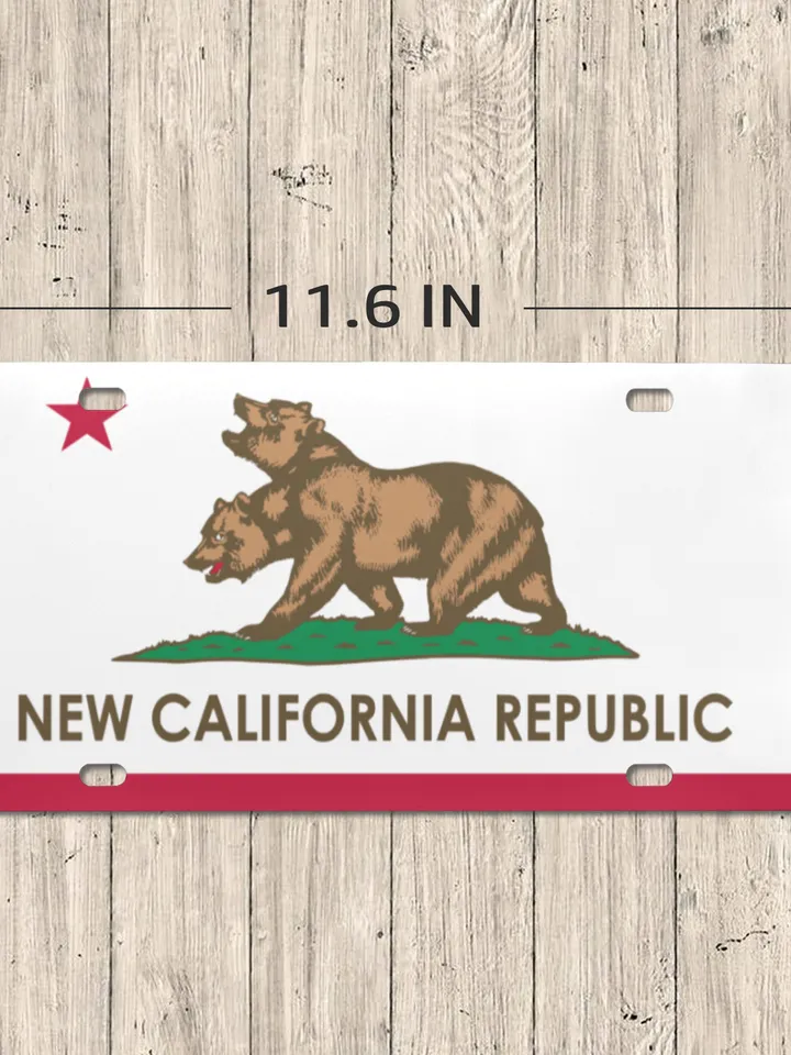 New California Republic Fallout License Plate