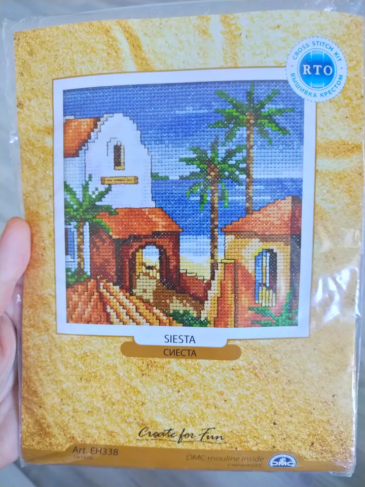Cross stitch kit seascape