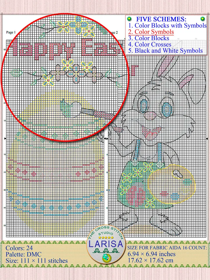 Easter Cross Stitch Pattern | Easter Egg