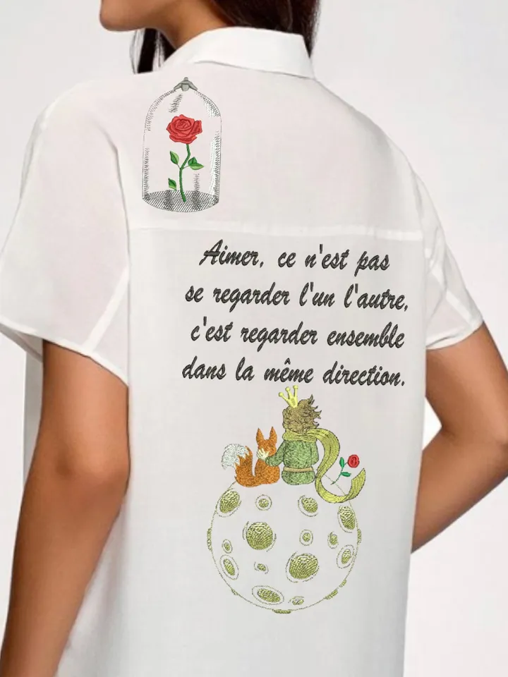 The Little Prince set machine embroidery design digital embroidery pattern clothing decor embroidery motif