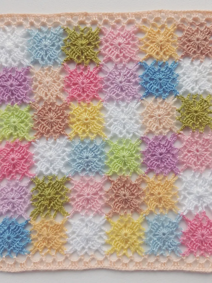 Miniature Blanket in Pastel Colors