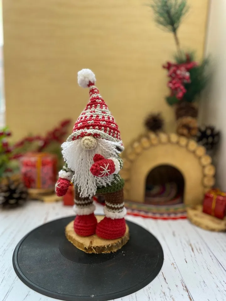 PDF Crochet Pattern Christmas Gnome doll, Amigurumi Scandinavian Gnome Tutorial, Santa Gnome Doll, Christmas ornaments, DIY Christmas Decor