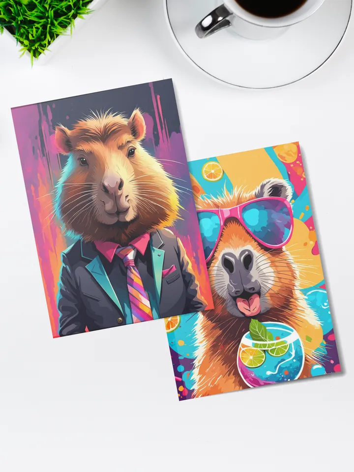 Capybara postcards