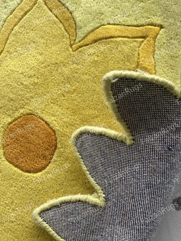 Scott Hand tufted Flower rug 100% wool for kids room, living room, bed room in any size 4x4,5x5,6x6,8x8,9x9,10x10Hurry up guys!!!