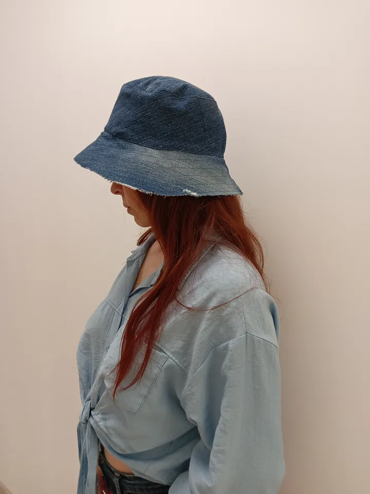 Denim bucket hat