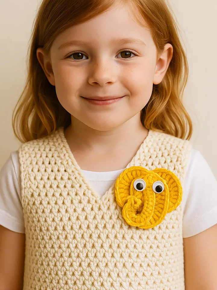 Cute Crochet Elephant Applique Pattern PDF, DIY Animal Motif, Amigurumi Elephant Patch, Handmade Decoration, Instant Download