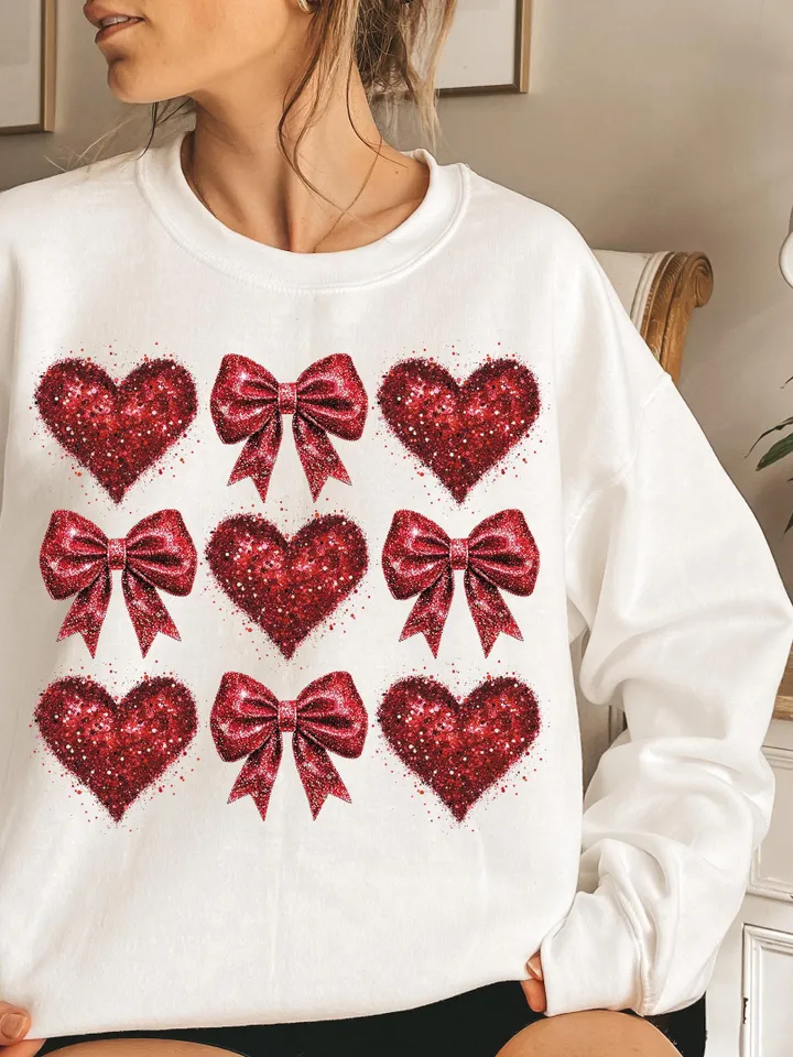Coquette Glitter Valentine Heart Png, Valentine Png, Girls Valentine Png, Valentine Heart Png, Valentine Coquette Png, Valentines Mama Png