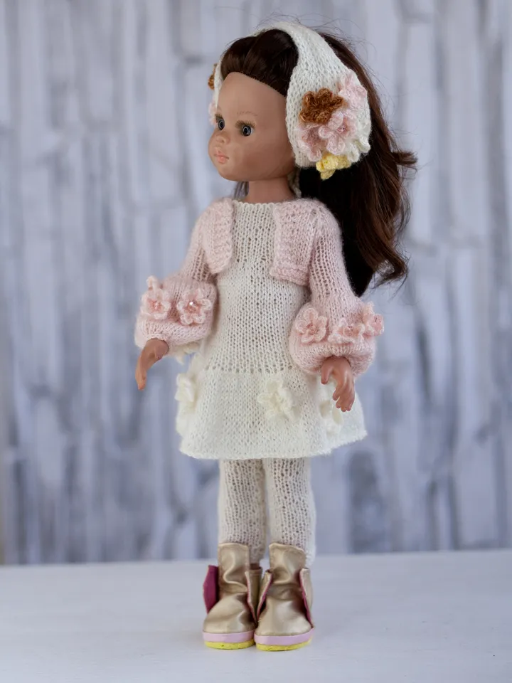 Knitted clothes for a doll, Paola Reina doll, Little Darling Dianna Effner doll 13 inch