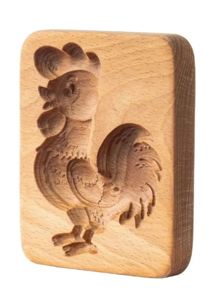 Cock Embossed cookie mold, cookie cutter, wooden mold, Wooden stamp stamp for gingerbread cookies springerle stamp