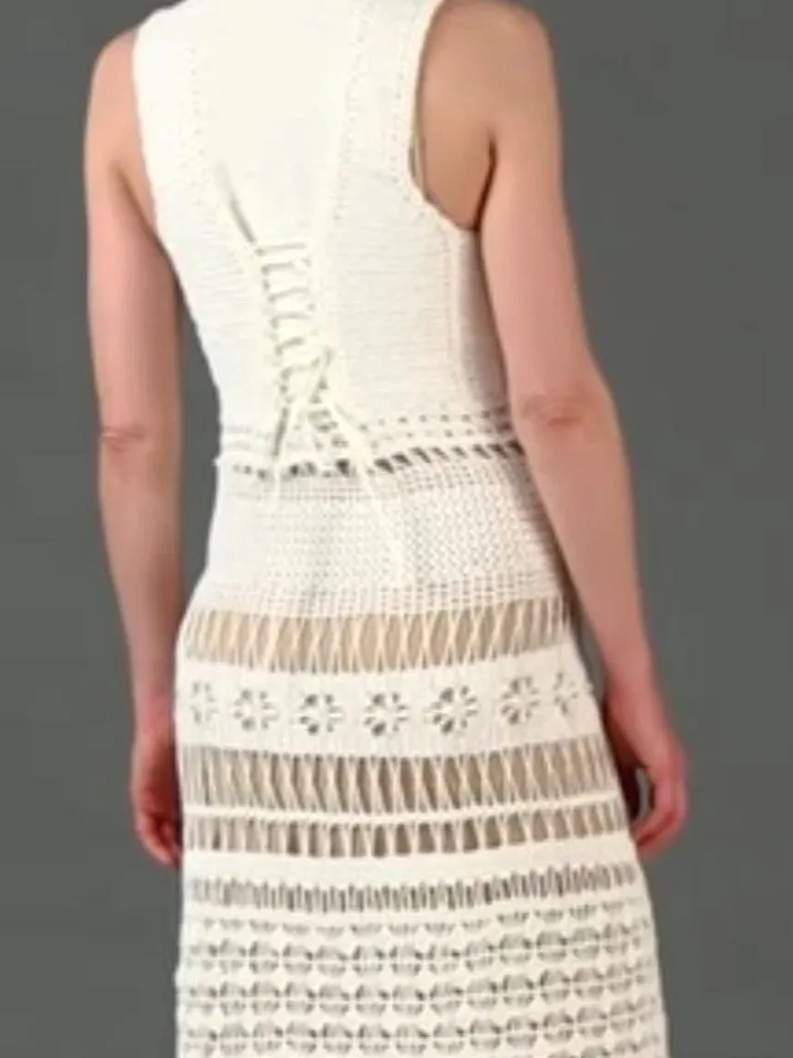 Dress crochet pattern pdf, long dress crochet, wedding dress crochet pattern instant download