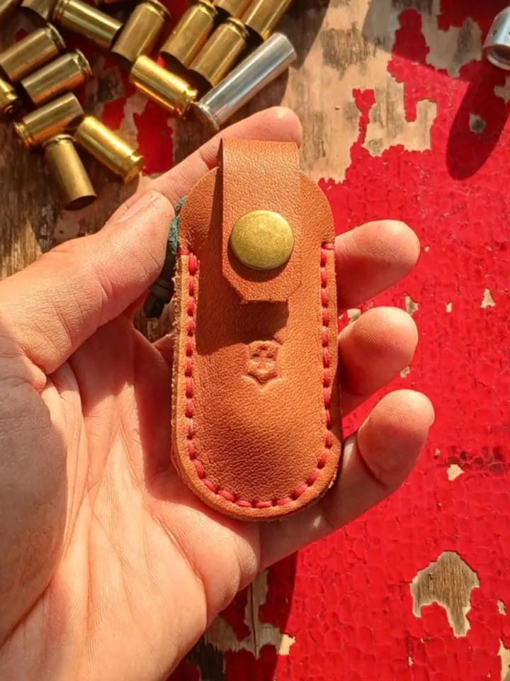 Victorinox Sd Leather Sheath, Classic SD Pocket Knife, Swiss Knife Handmade Genuine Leather, Leather Keychain, Leather Case
