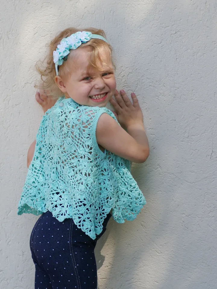 Kid's Summer Crochet Top Monika – Crochet Top Pattern for a Little Girl