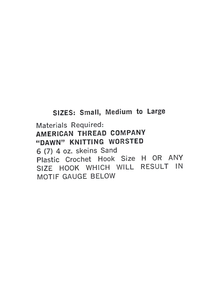Vintage Crochet Pattern 277 The Add-a-Motif Jacket Women